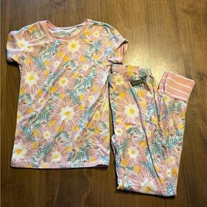 Matilda Jane Pink and Yellow Floral Kids Pajama Set